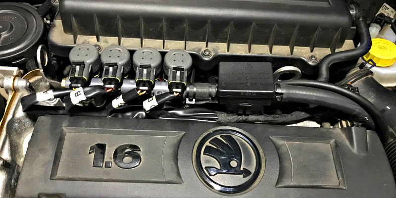 Установка ГБО на Skoda Rapid