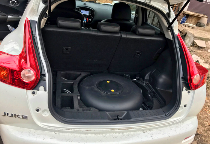 Газовый баллон на Nissan Juke